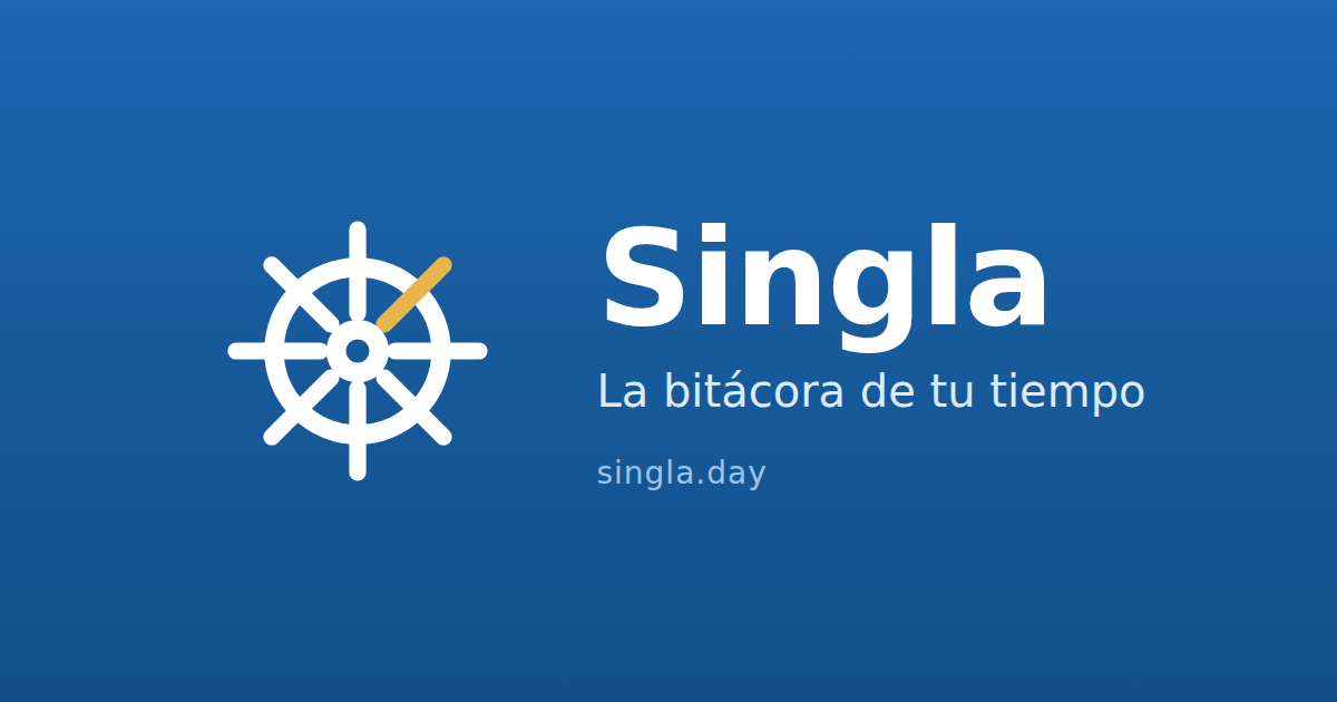 Singla — la bitácora de tu tiempo